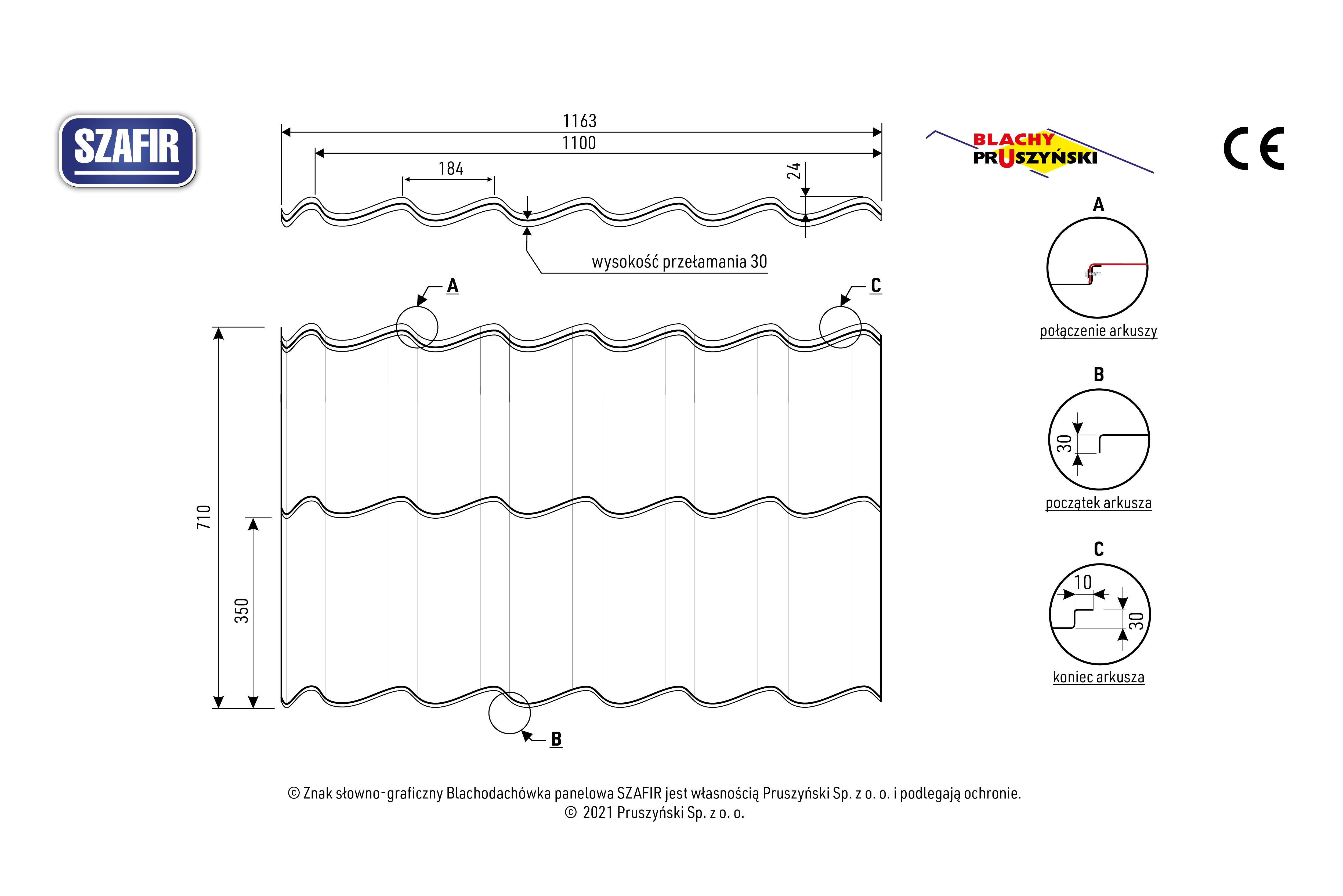 Gallery Image of Blachodachówka panelowa Szafir