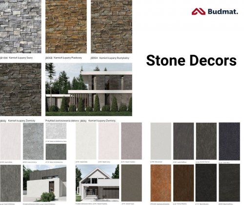 Lamele elewacyjne Budmat - dekory kamienne z kolekcji Stone